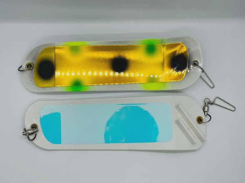 Gator Tackle Flasher 8&quot; Gold 3 Face Superglow