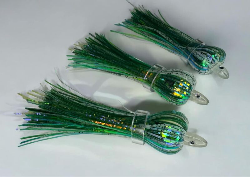 Screamin&#39; Drags 4&quot; Flies 3pk Northern Lights Glow