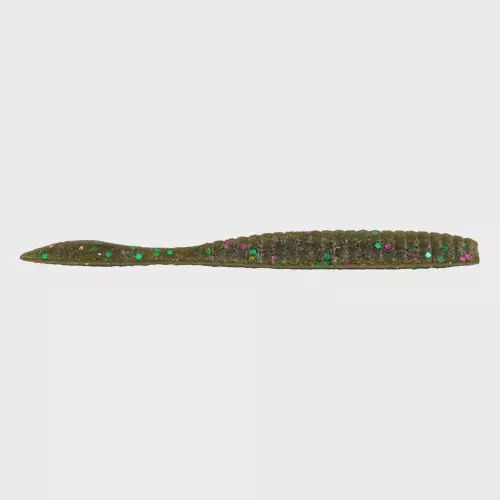 Berkley Powerbait Maxscent Flatworm 4&quot; Green Pumpkin Party