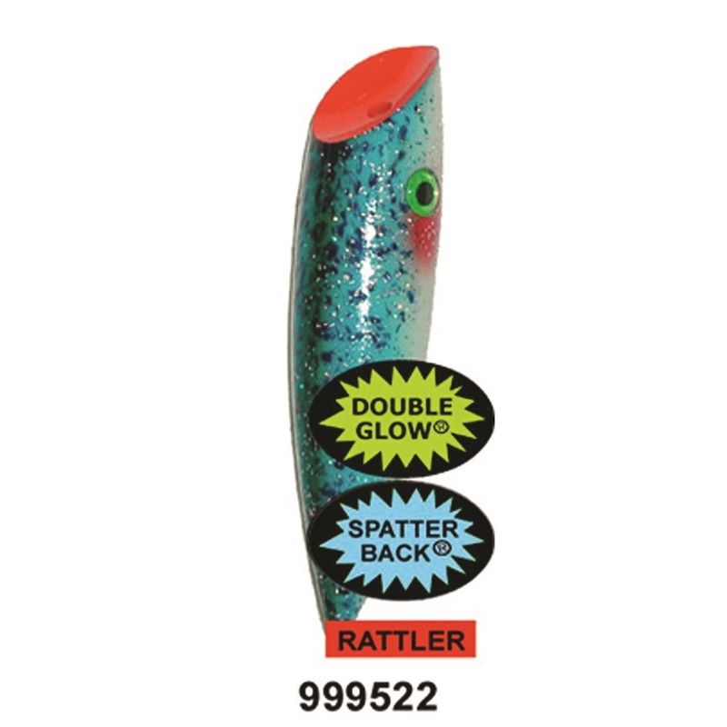 Silver Horde Plug 4&quot; Blue Splatter Back
