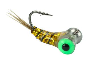 WM Tungsten Fly Jig #10  Glow Gold