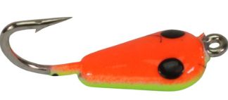 WM Tungsten Shrimp #12 Glow Orange/Chartreuse Crackerized