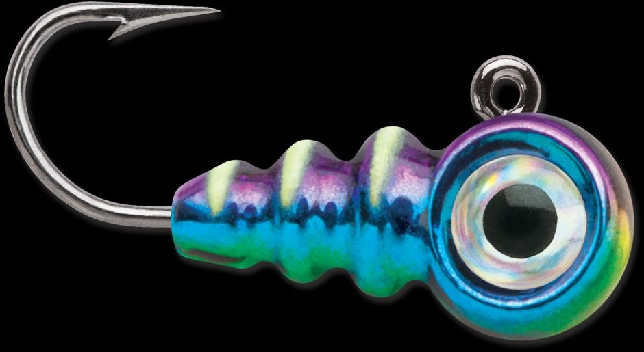 VMC Larv Eye Jig 1/32 Glow Metallic Rainbow