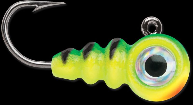 VMC Larv Eye Jig 1/32 Glow Firetiger