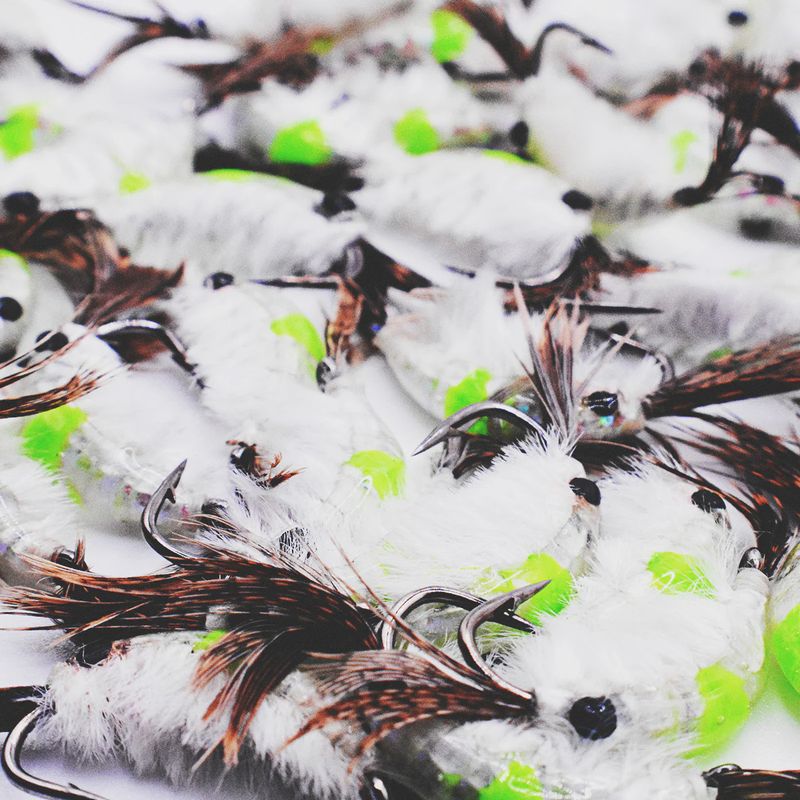 Kenders Tungsten Hot Spot Shrimp #8 Chartreuse