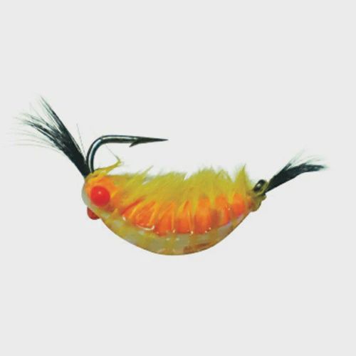 Kenders Tungsten Red Eye Shrimp #8 Gold Yellow Black