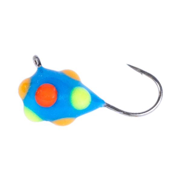 Clam Confetti Drop #12 Blue Multi-Color Glow Dot