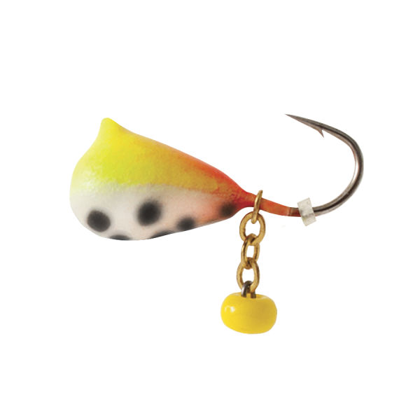 Dingle Drop #14 Chartreuse Orange Glow Spot