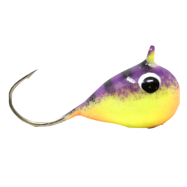Clam Tungsten Drop #14 Glow Purple Tiger