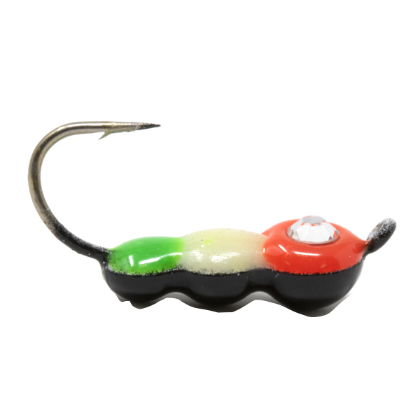 Clam Half Ant Drop #10 Red White Green