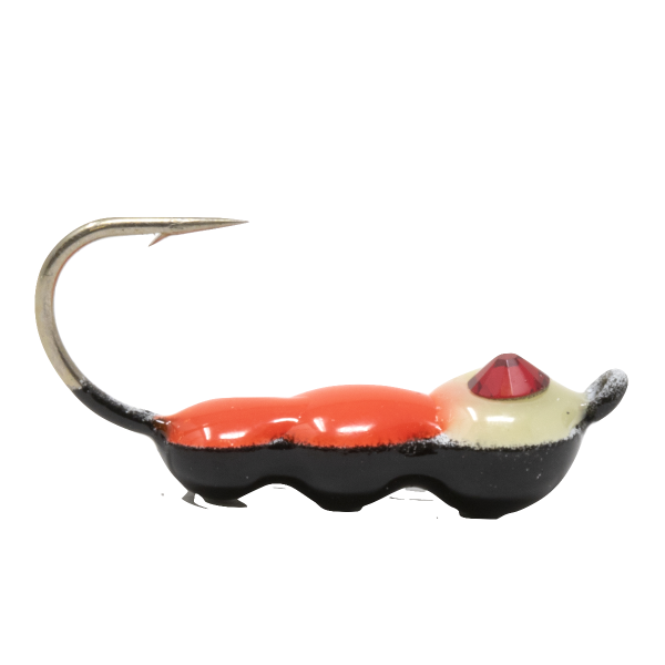 Clam Half Ant Drop #10 White Red