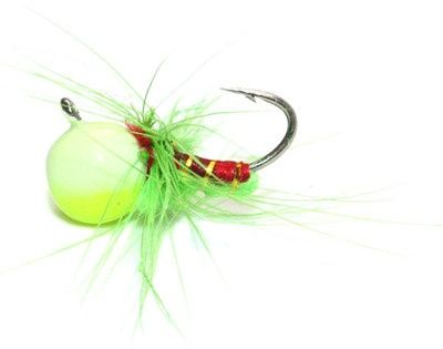 Custom Jigs &amp; Spins Jaje #14 Chartreuse Glow