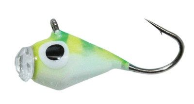 Custom Jigs &amp; Spins Glazba #12 Chartreuse Tiger Glow