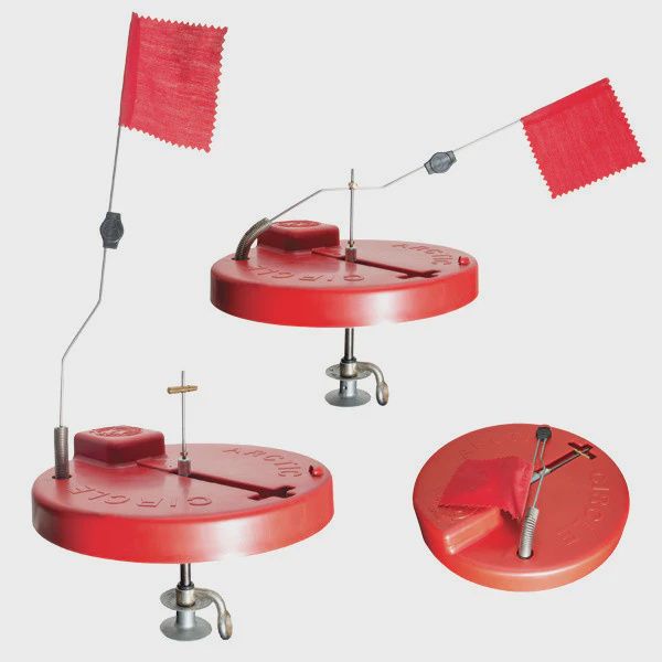 Beaver Dam Tip-Up Round Insulated Red 10&quot;
