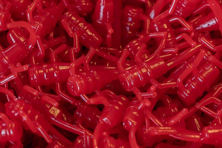 Panfish Plastics Chigger Fry 1&quot; Red