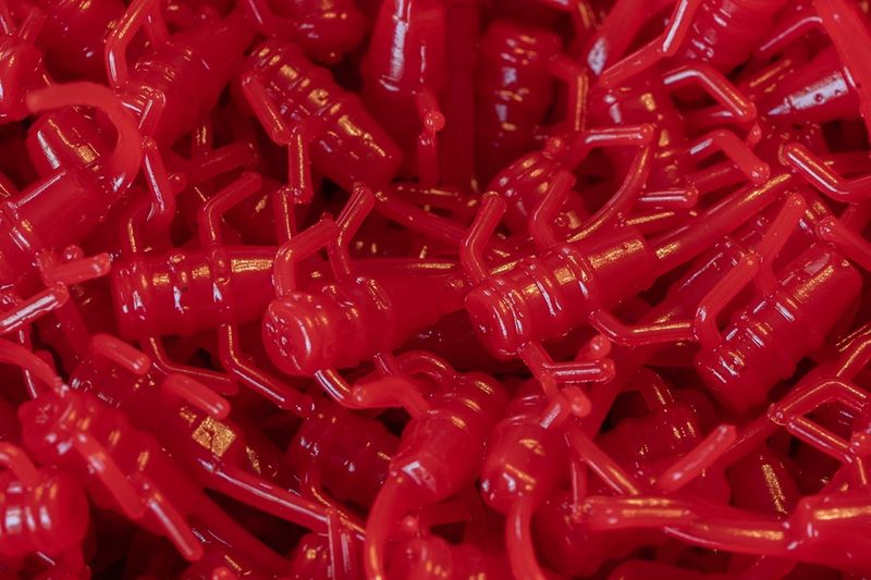 Panfish Plastics Chigger Fry 1&quot; Red