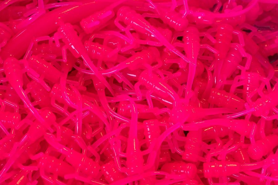 Panfish Plastics Chigger Fry 1&quot; Hot Pink