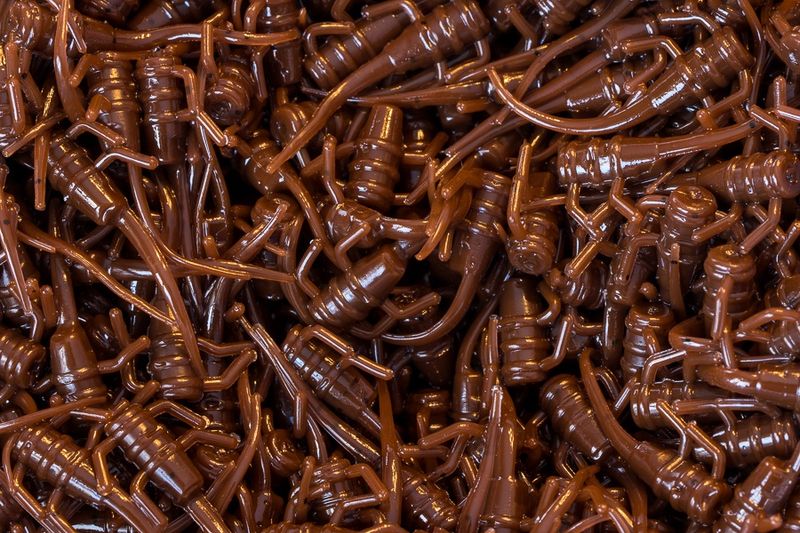 Panfish Plastics Chigger Fry 1&quot; Dark Chocolate
