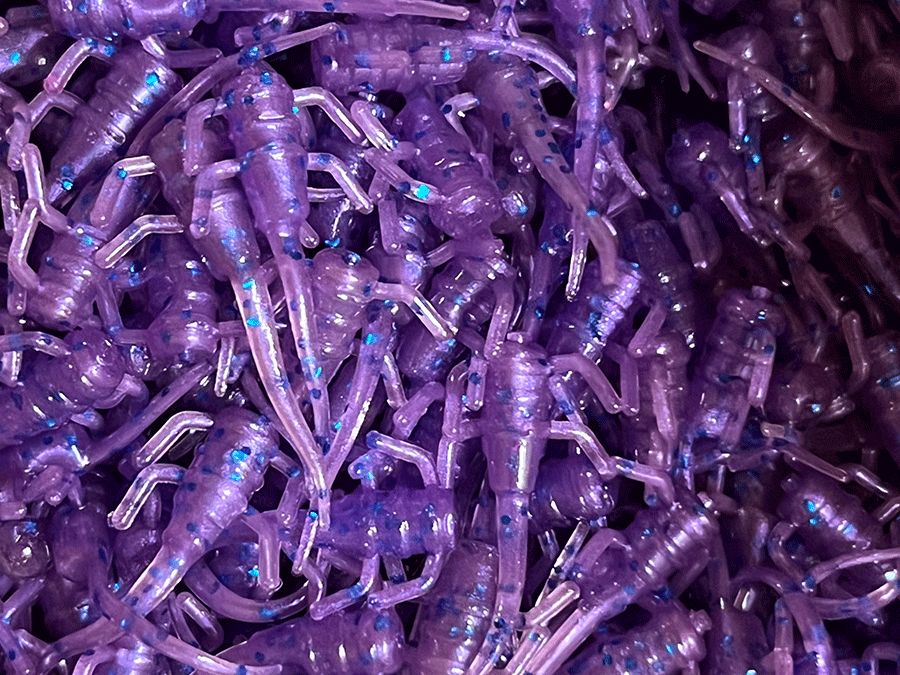 Panfish Plastics Chigger Fry 1&quot; Cosmic Purple