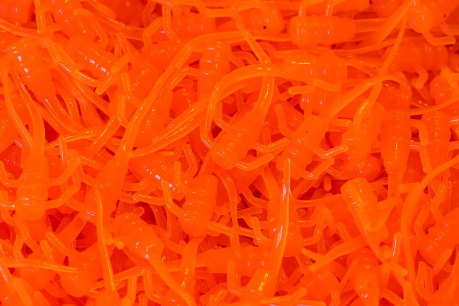 Panfish Plastics Chigger Fry 1&quot; Orange