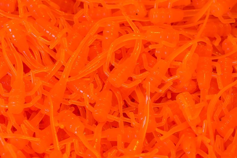 Panfish Plastics Chigger Fry 1&quot; Orange