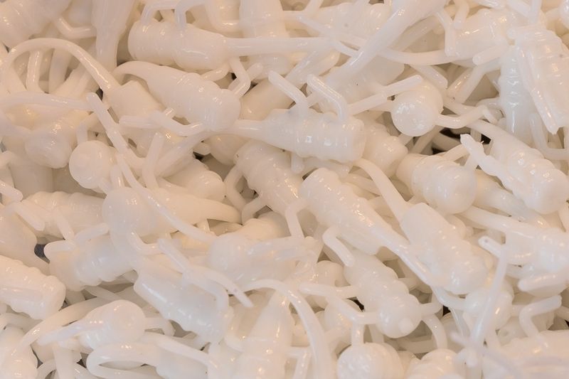 Panfish Plastics Chigger Fry 1&quot; White