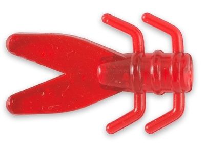 Panfish Plastics Chigger 3/4&quot; Blood Red