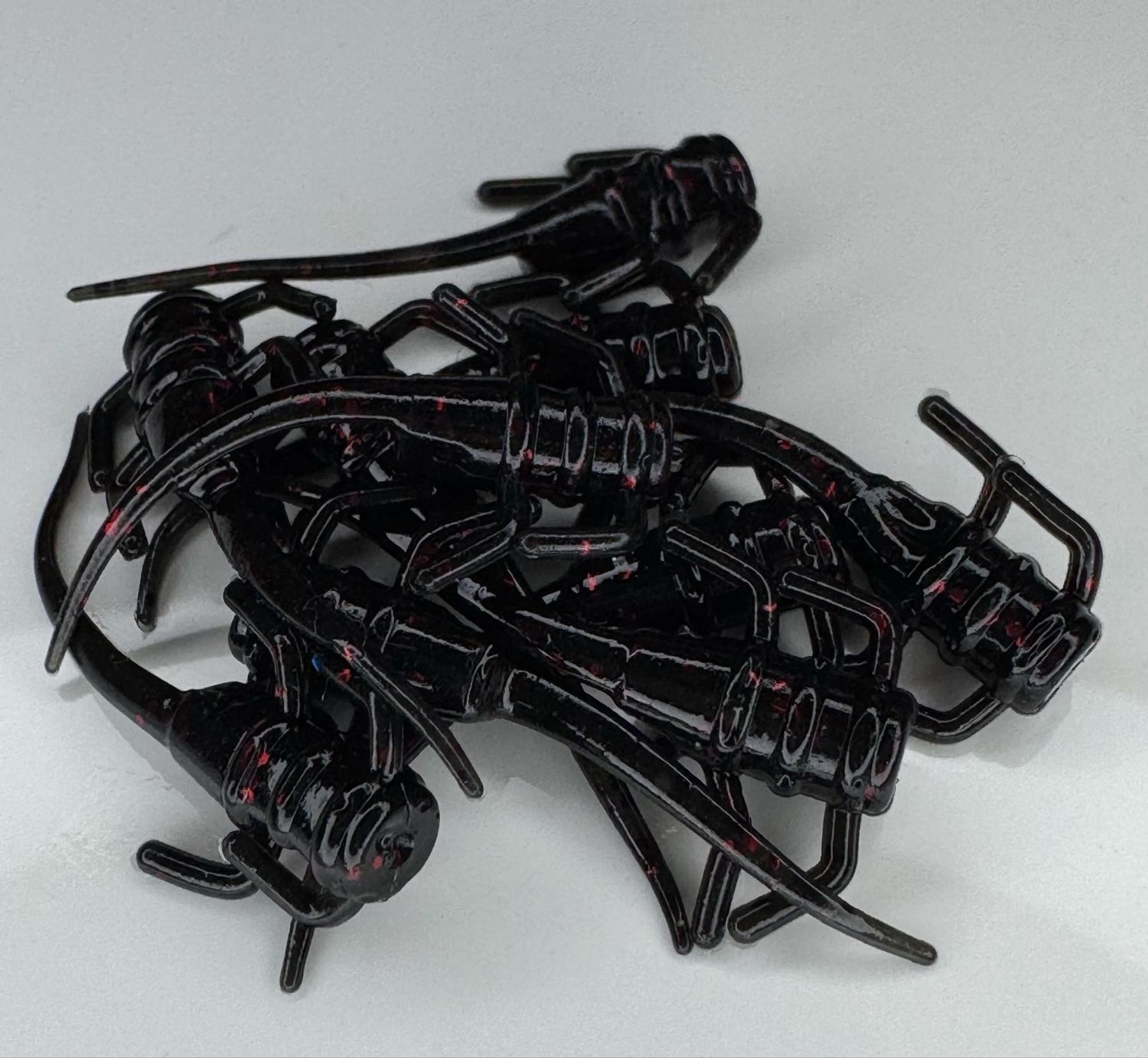 Panfish Plastics Chigger Fry 1&quot; Black Cherry