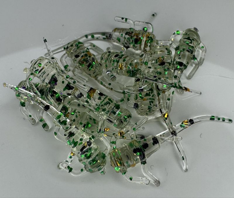 Panfish Plastics Chigger Fry 1&quot; Green Bay