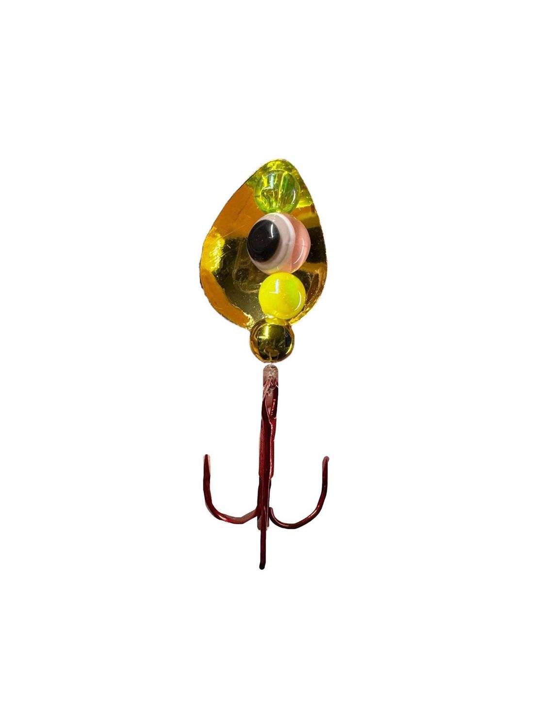Mean Eye Pike Rig #4 15&quot; Pink Chartreuse Gold
