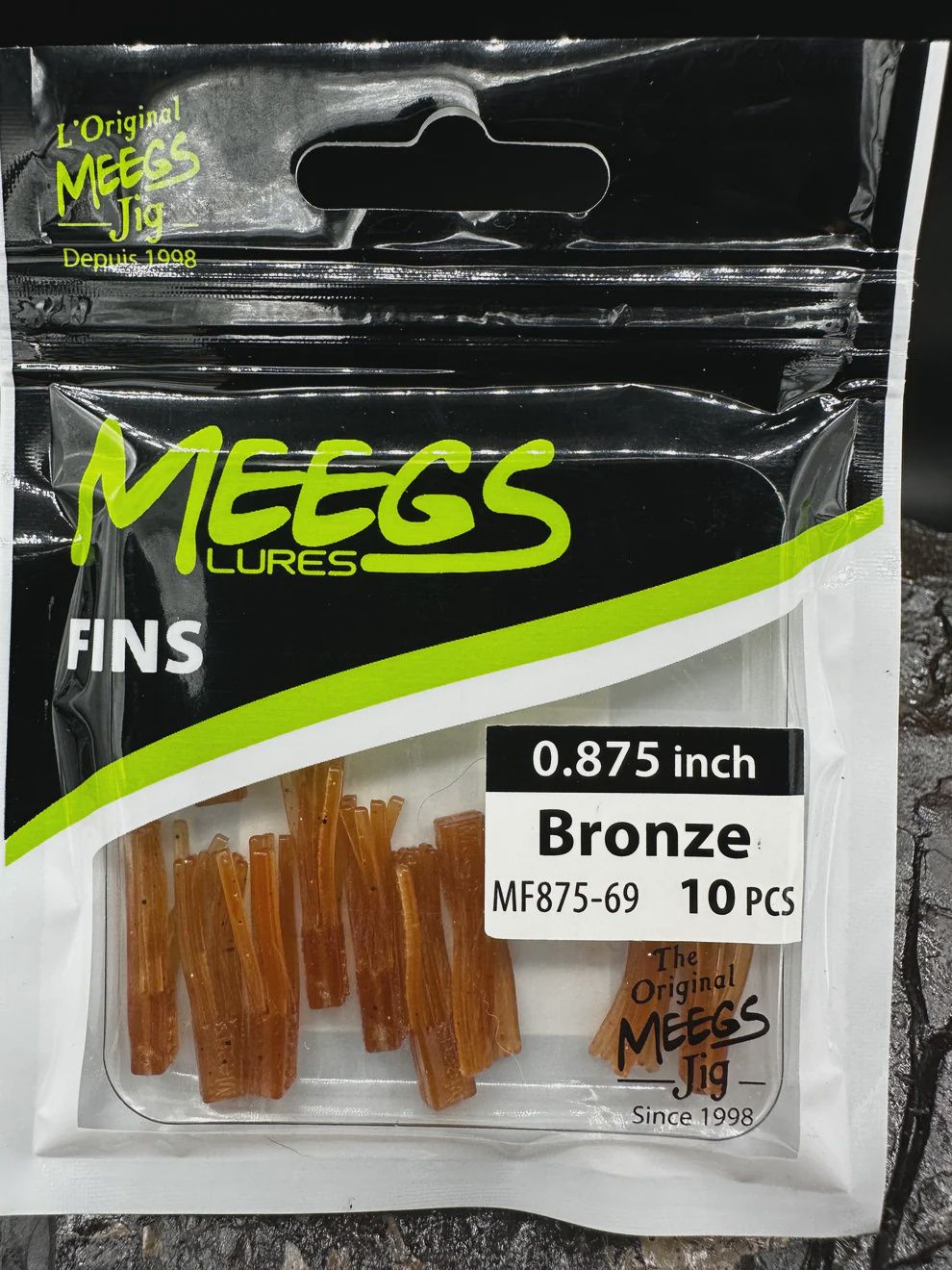 Meegs Fins Small .875&quot; 10pk Bronze