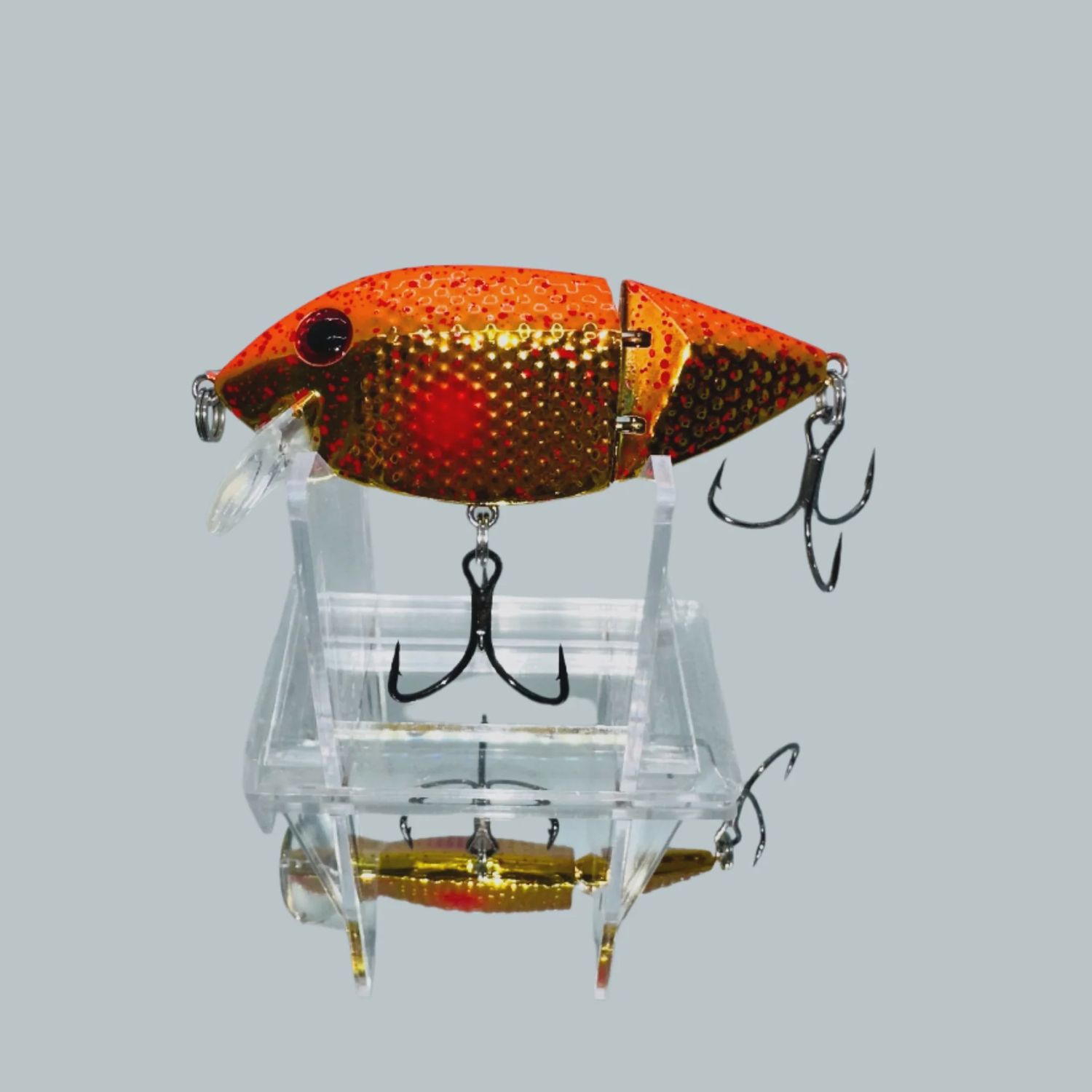 Gator Tackle Jointed Slim Fin Orange Splatter