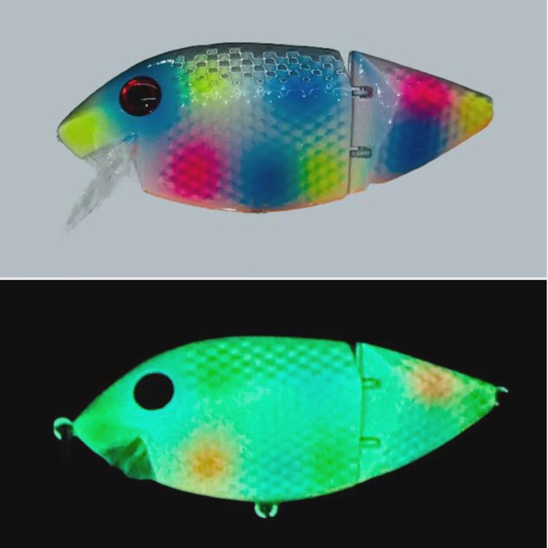 Gator Tackle Jointed Slim Fin Glow Wonderbread