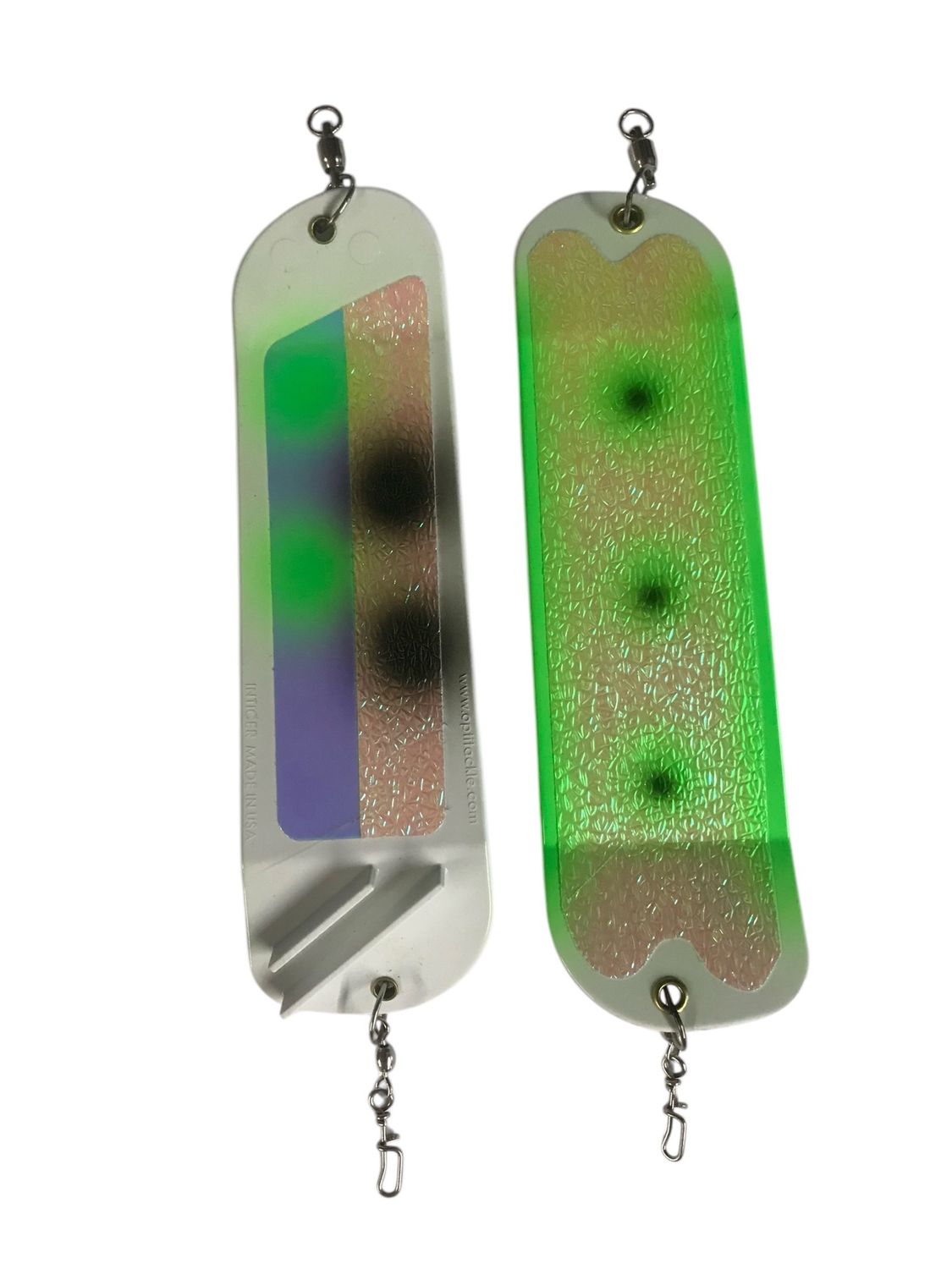 Salmon Candy Flasher 8&quot; White ICON Bam
