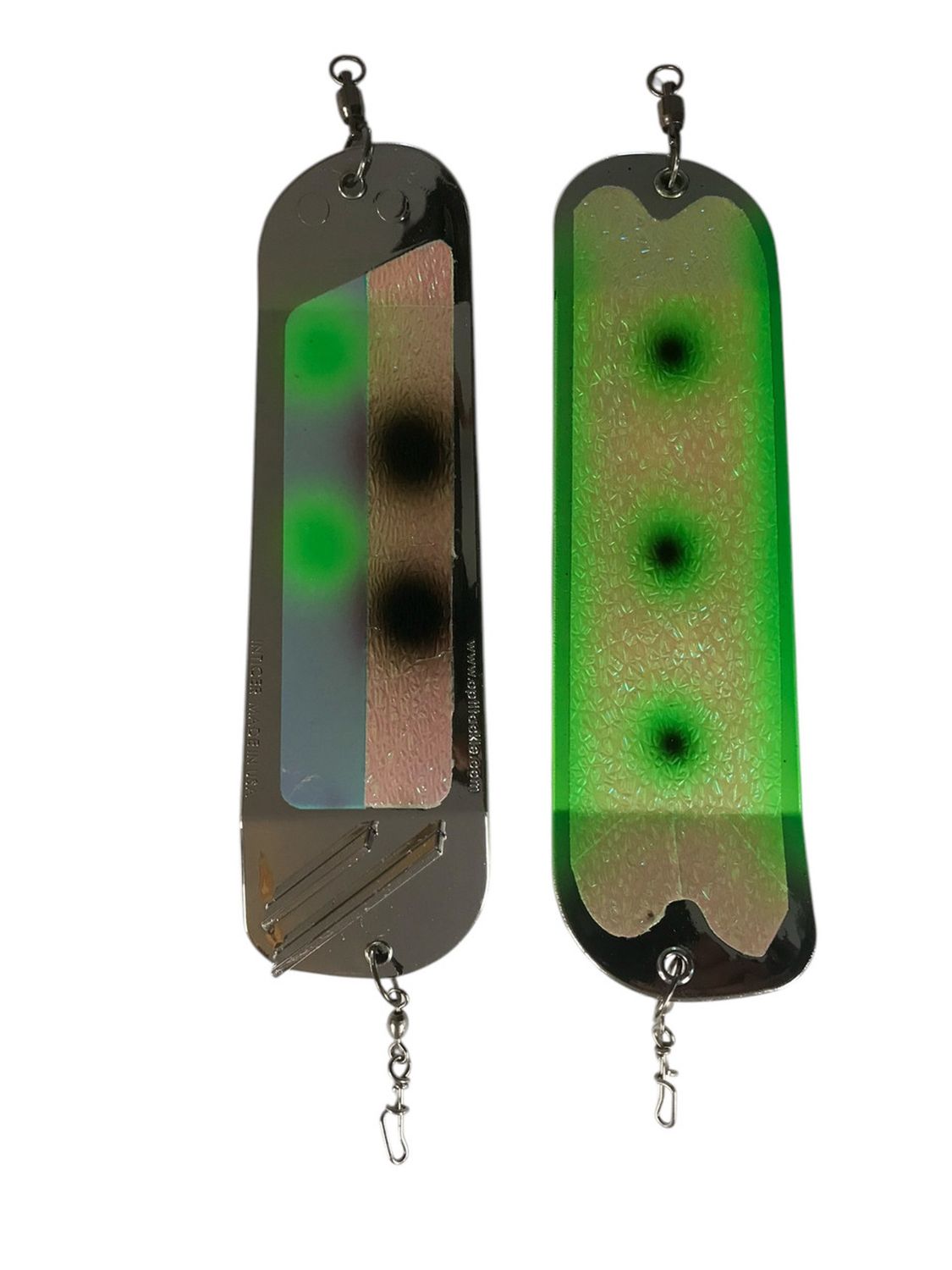 Salmon Candy Flasher 8&quot; Chrome ICON Bam