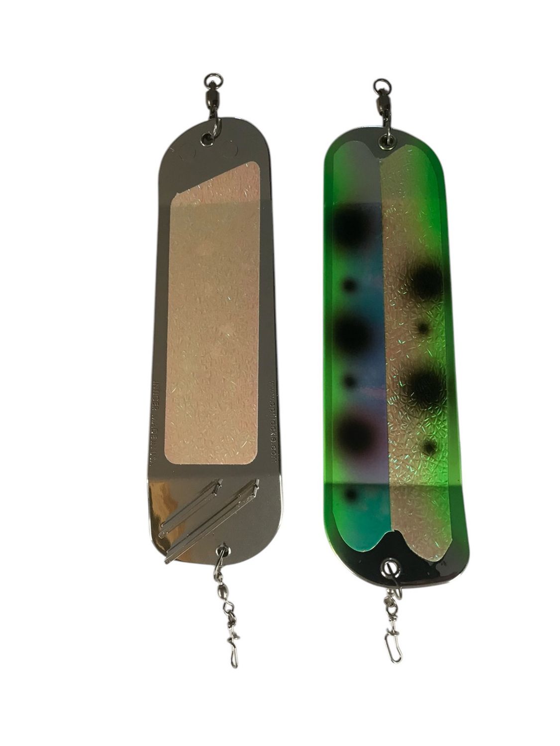 Salmon Candy Flasher 8&quot; Chrome Frog Bam