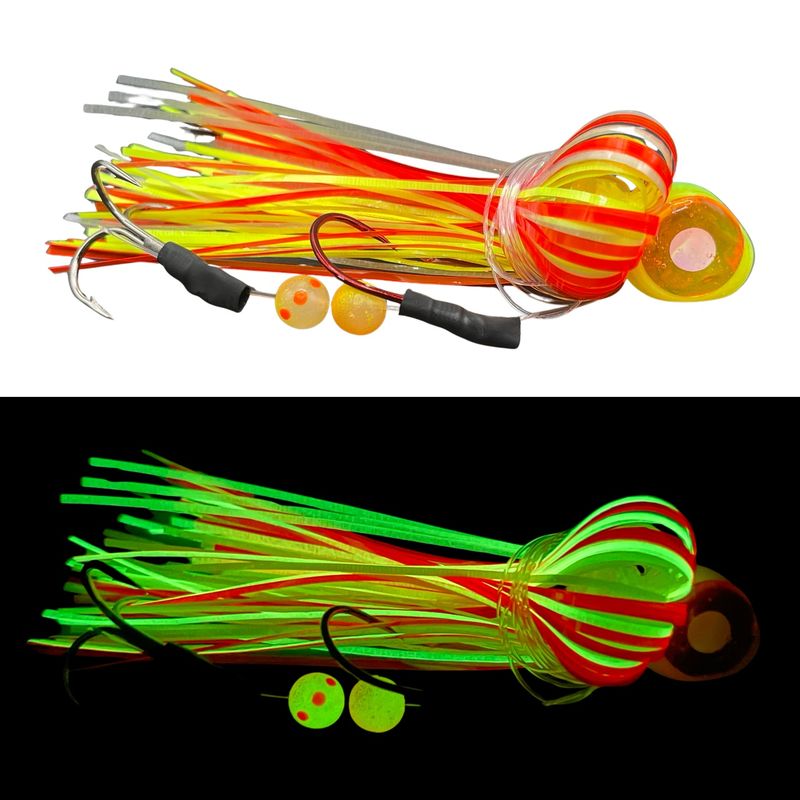 Beaver&#39;s Lures Big Eyed Trolling Fly Candy Corn