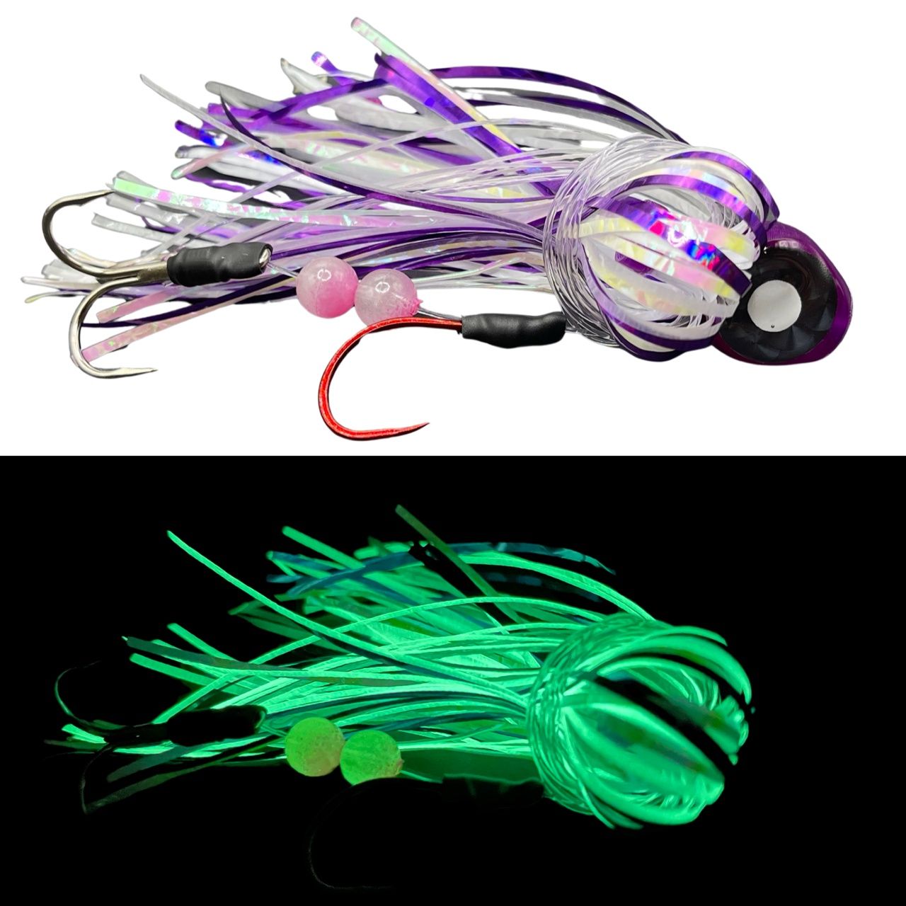 Beaver&#39;s Lures Big Eyed Trolling Fly Purple Pirate