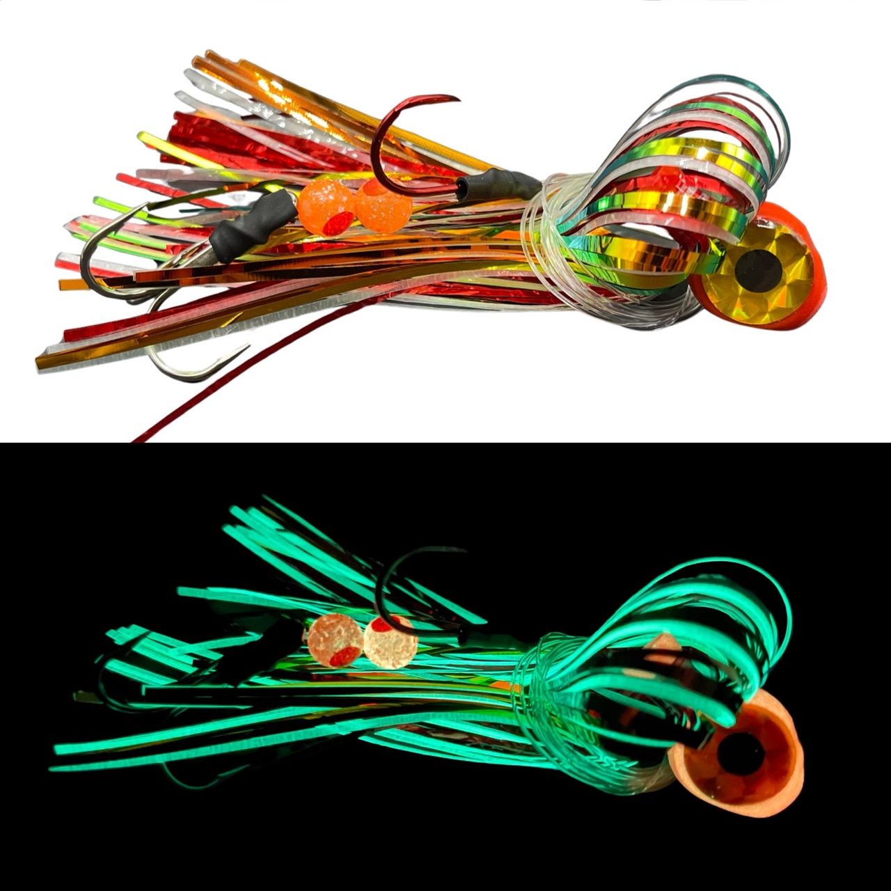 Beaver&#39;s Lures Big Eyed Trolling Fly Rooster Tail