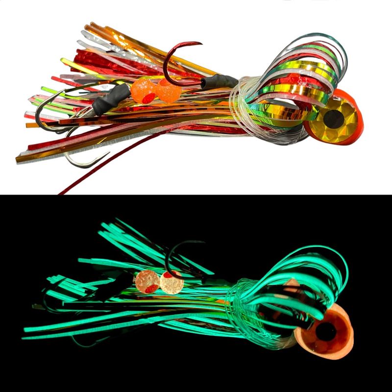 Beaver&#39;s Lures Big Eyed Trolling Fly Rooster Tail