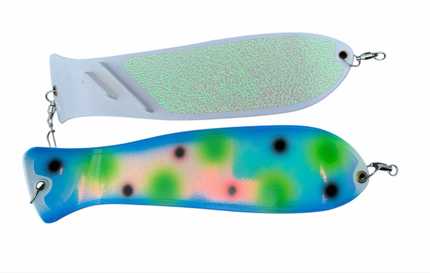 Screamin&#39; Drags 10&quot; Dual Fin Fish Blade Aqua Frog