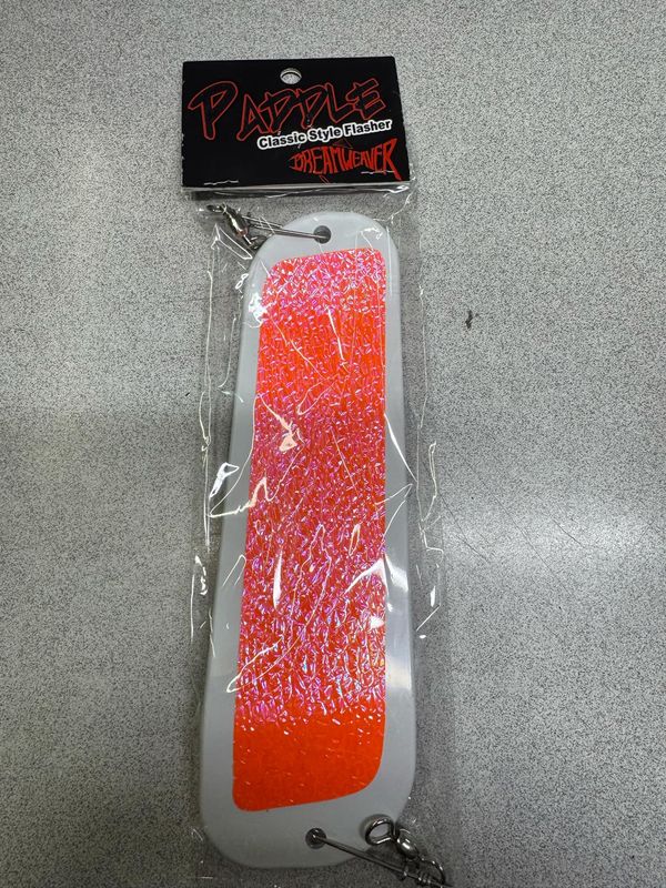 Dreamweaver Paddle 8&quot; Orange Crush White