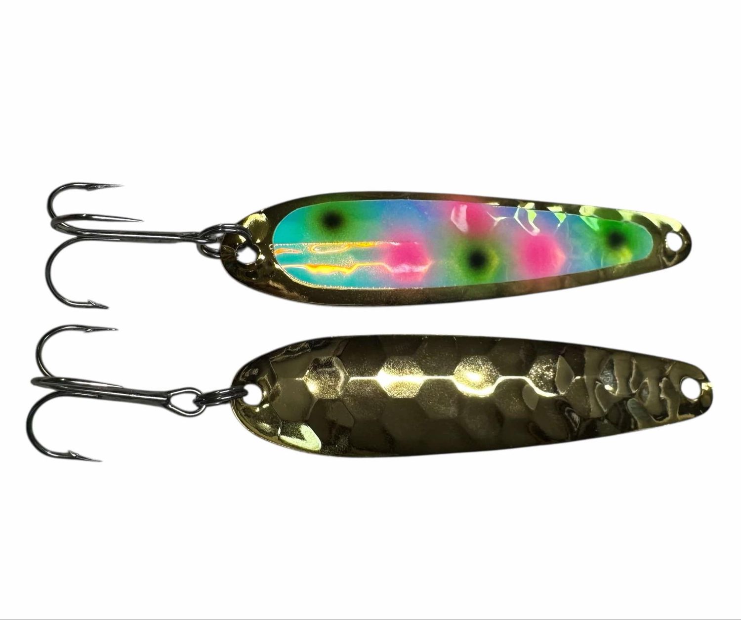 Screamin&#39; Drags Flutter Spoon Gold Coho Candy