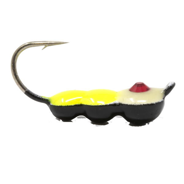 Clam Half Ant Drop #10 White Chartreuse