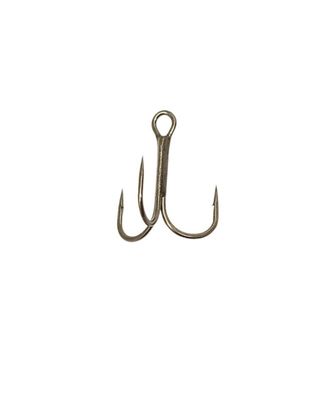 Round Bend Treble Hook Bronze