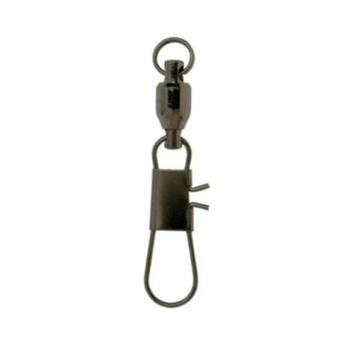Ball Bearing Swivel w/Interlock Snap Black