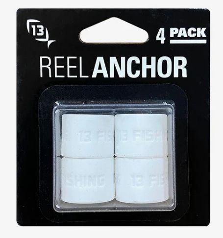 13 Fishing Reel Anchor Wraps 4pk White