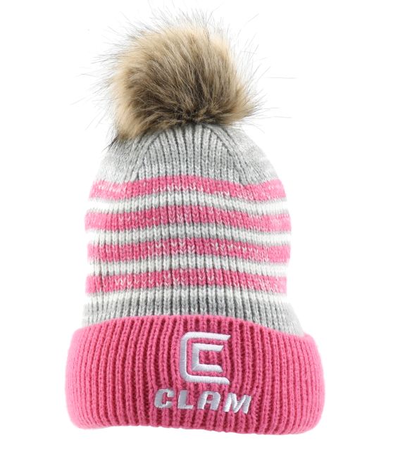 Clam Pom Hat Pink