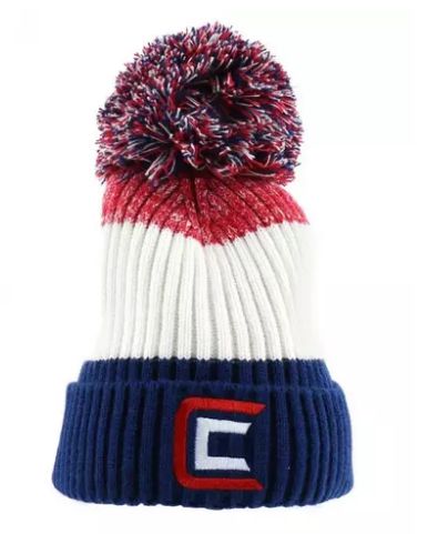 Clam Pom Hat Red/White/Blue