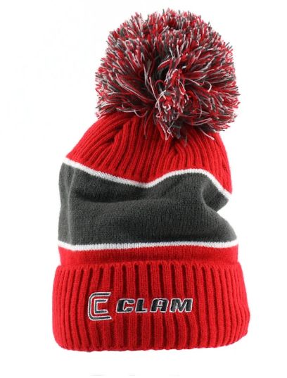 Clam Pom Hat Red